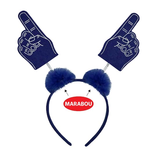 Beistle Adult Blue #1 Hand Boppers with Marabou, 2ct.